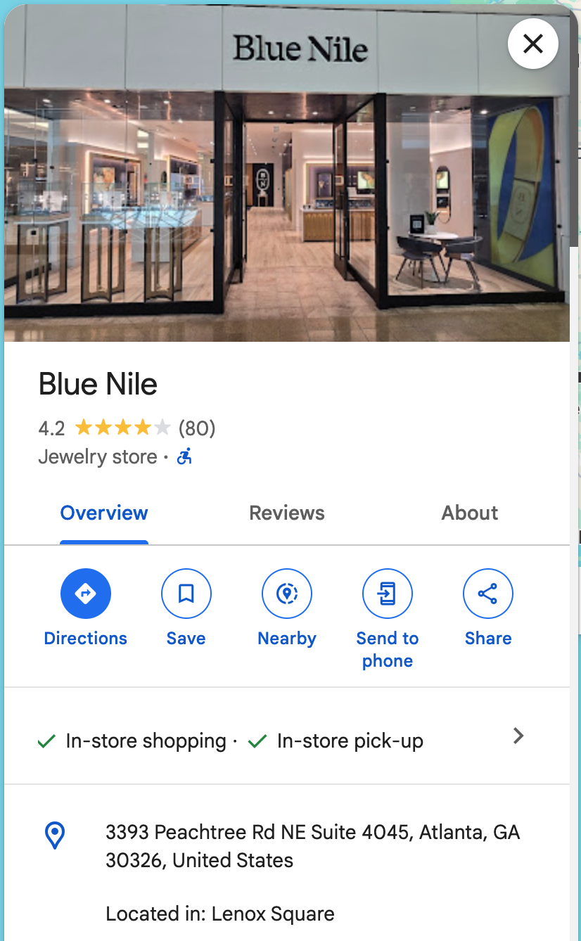 Blue Nile Atlanta