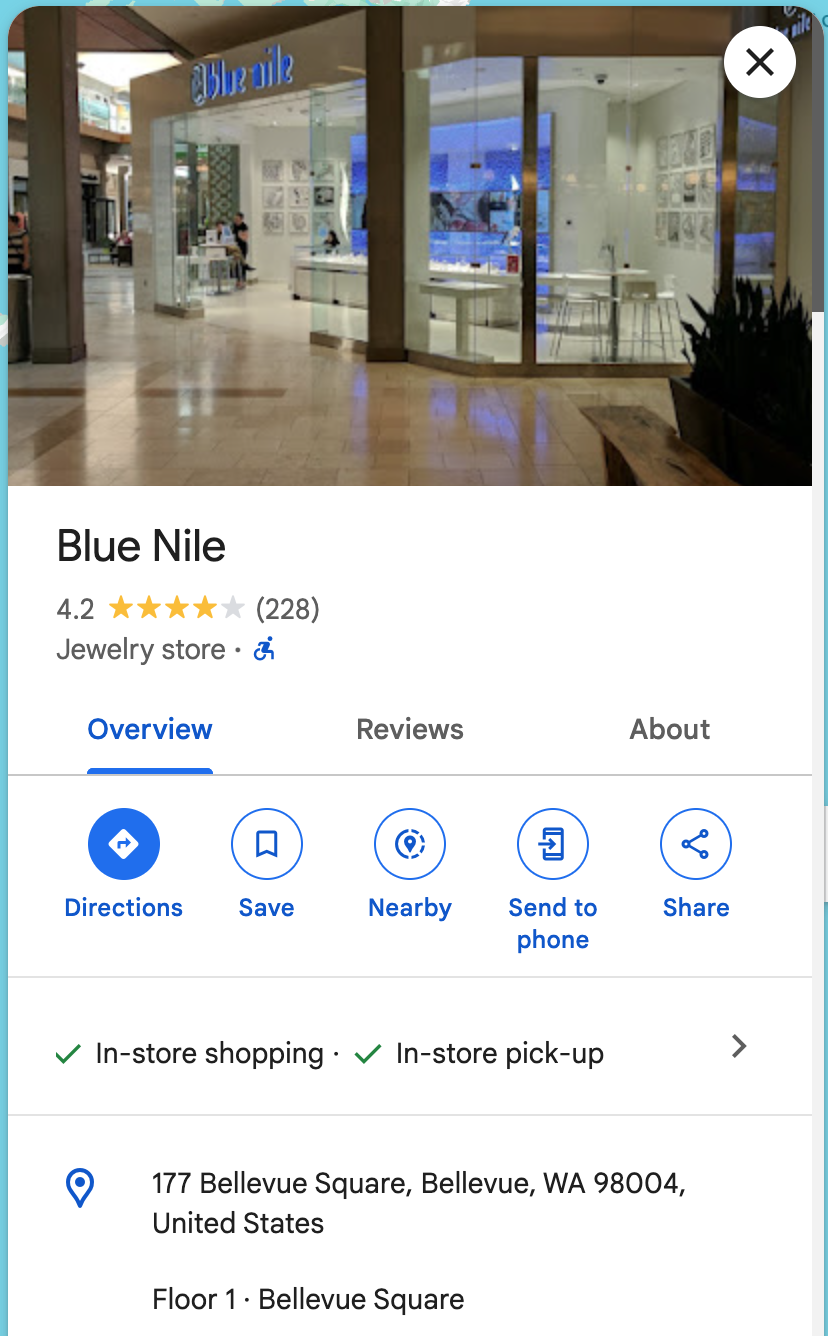 Blue Nile Bellevue