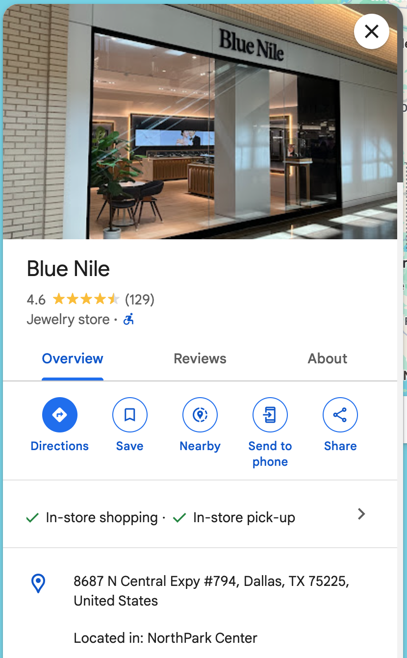 Blue Nile Dallas
