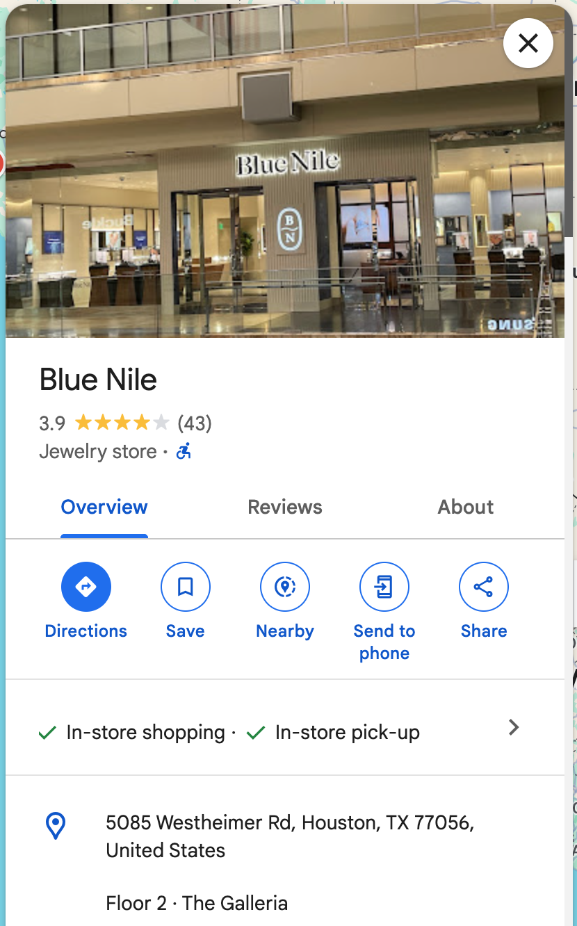 Blue Nile Texas