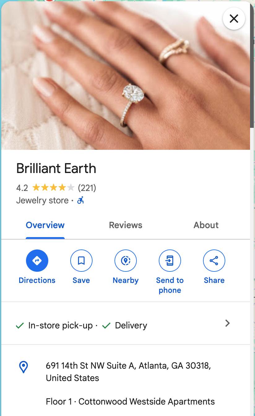 Brilliant Earth Atlanta