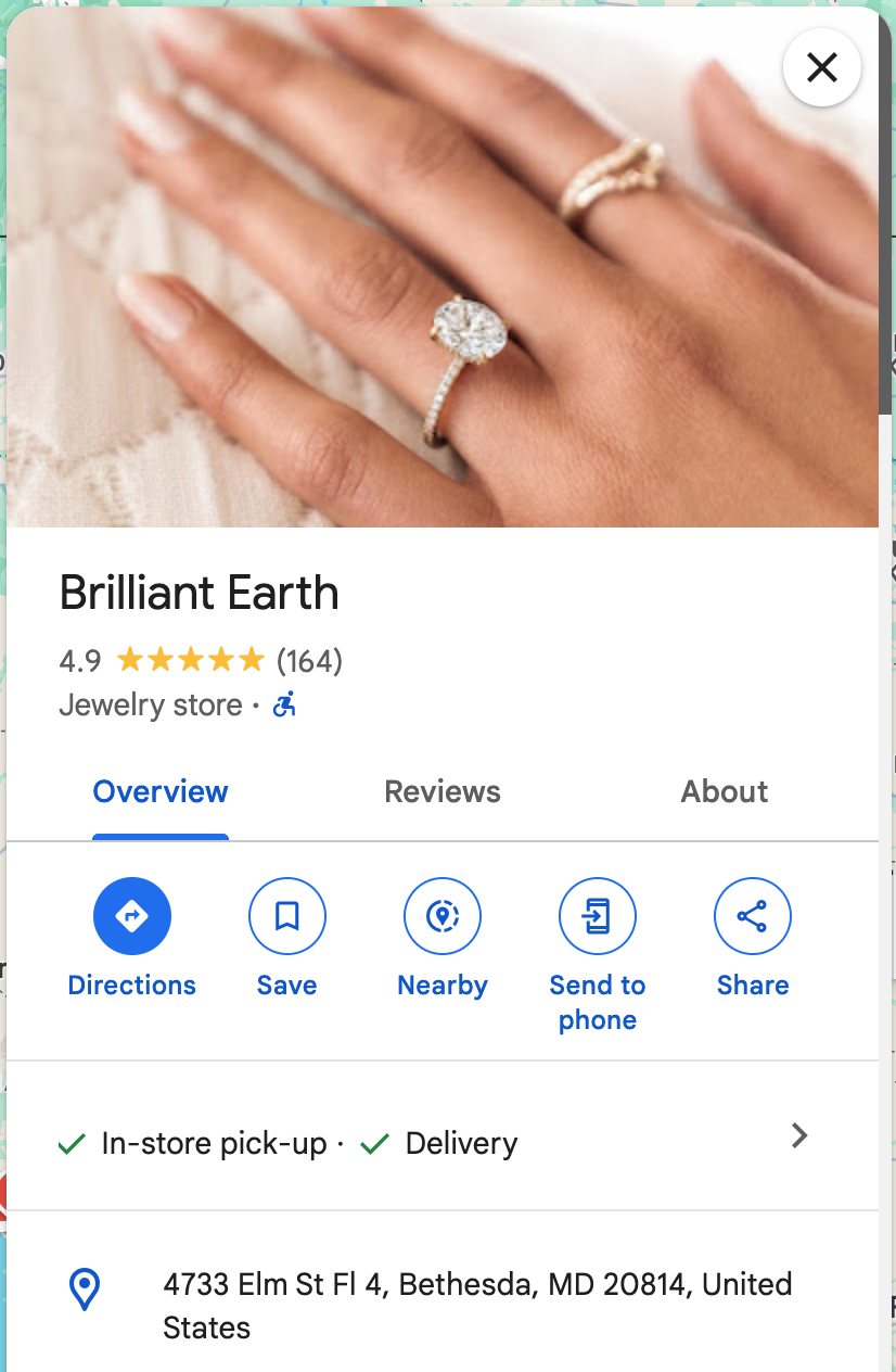 Brilliant Earth Bethesda