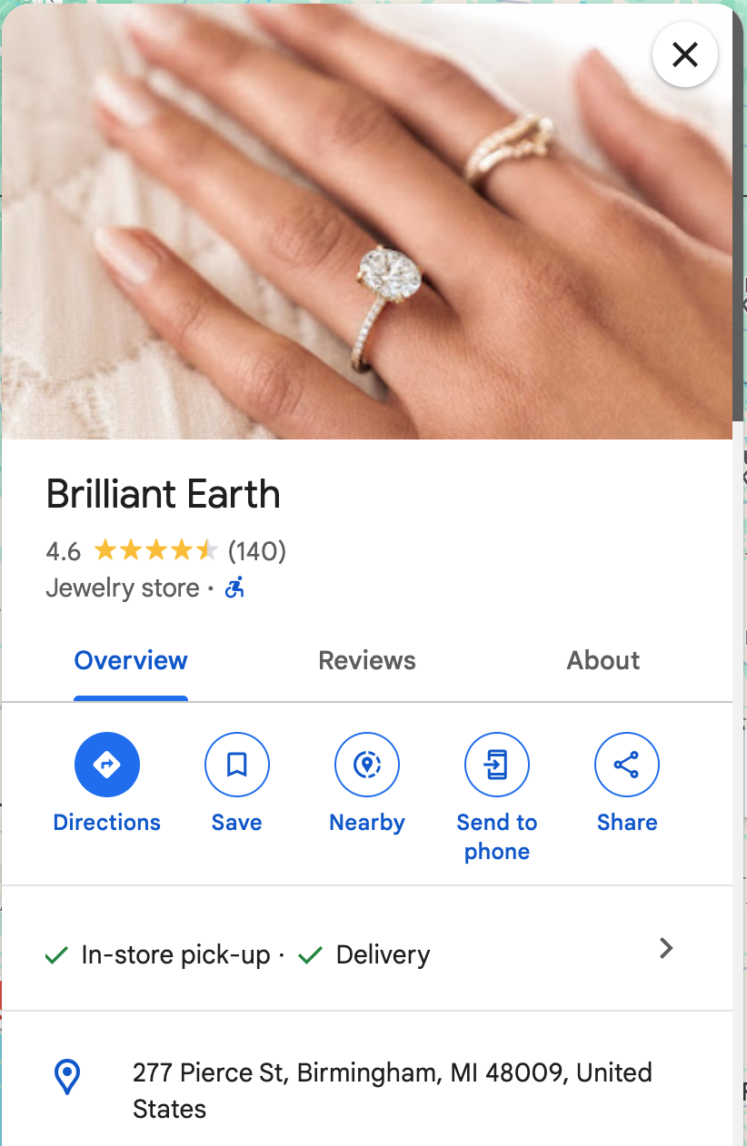 Brilliant Earth Birmingham