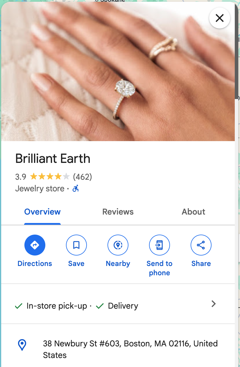Brilliant Earth Boston