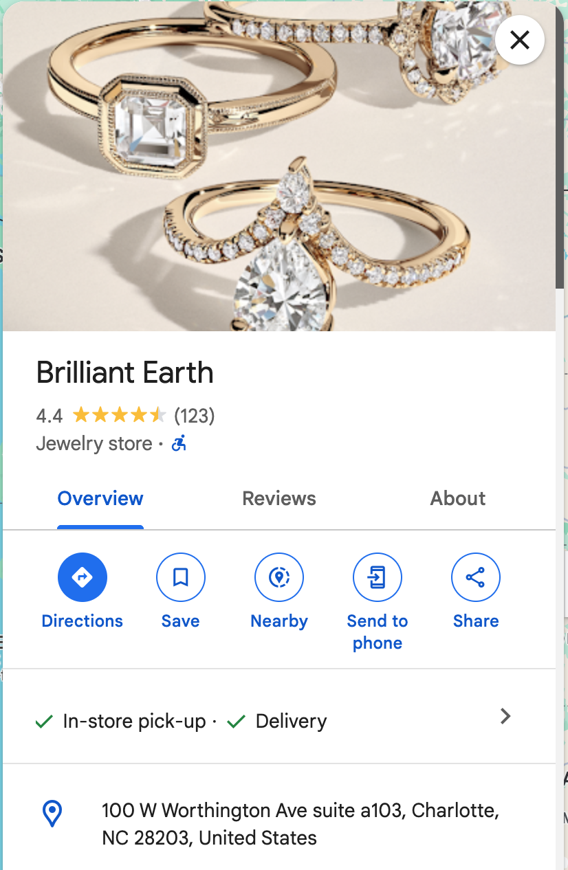 Brilliant Earth Charlotte