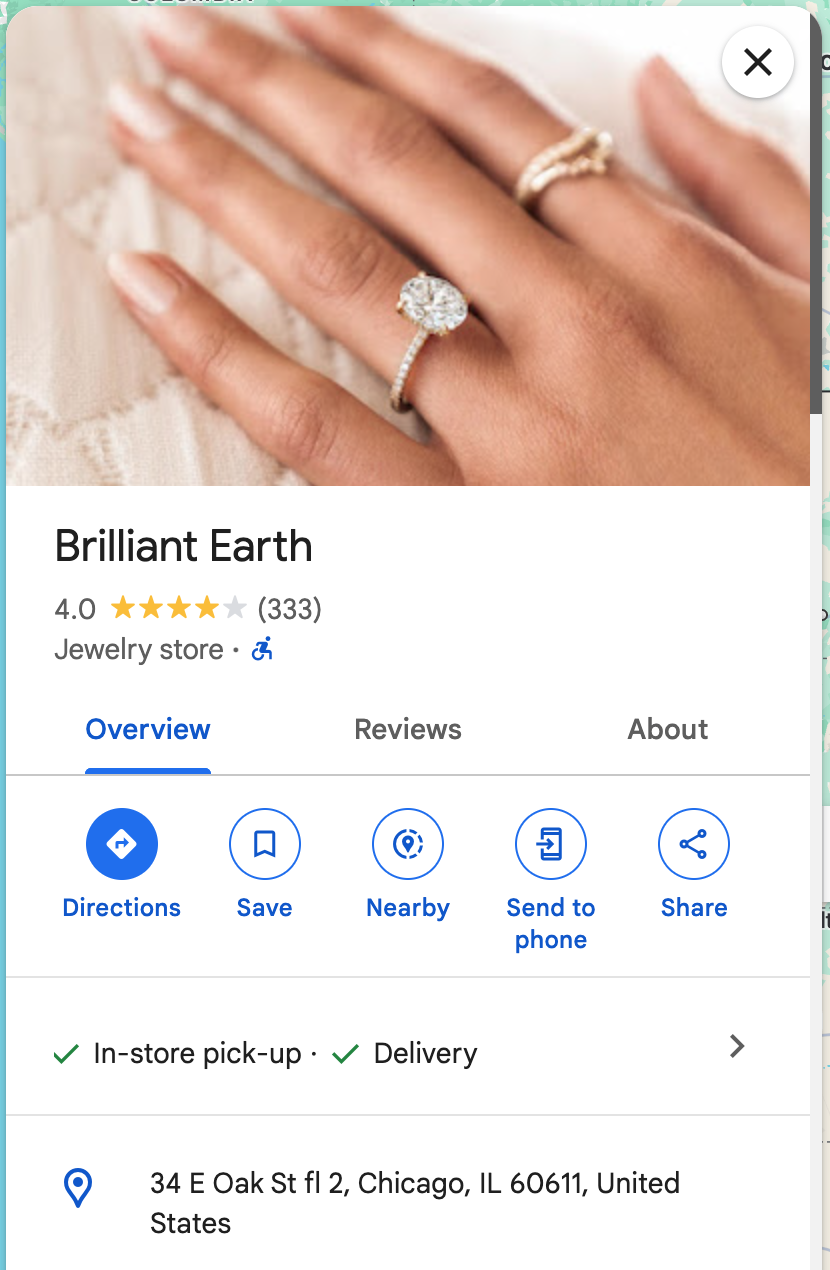 Brilliant Earth Chicago