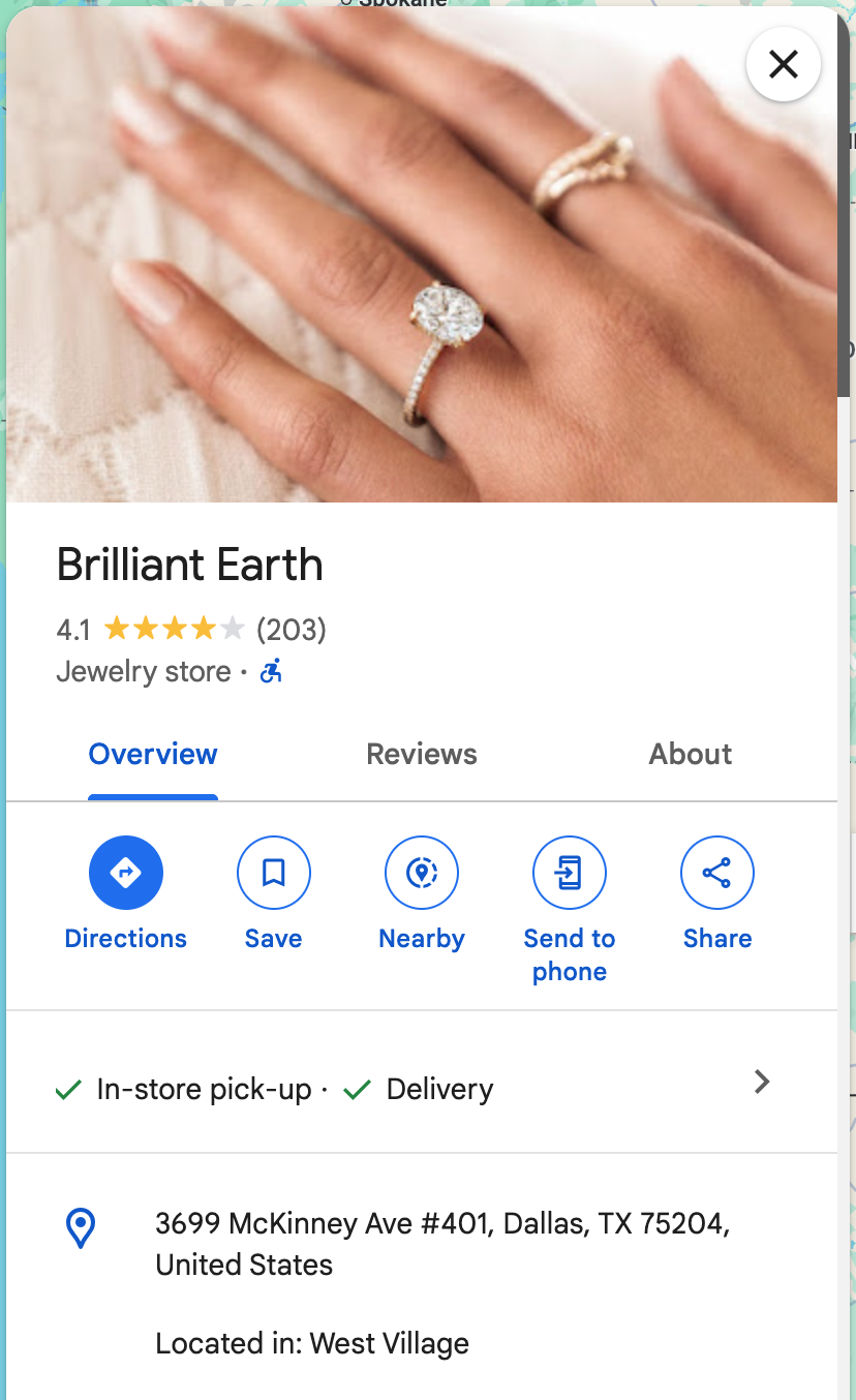 Brilliant Earth Dallas