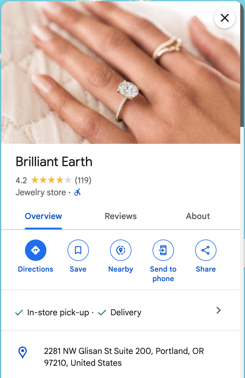 Brilliant Earth Portland
