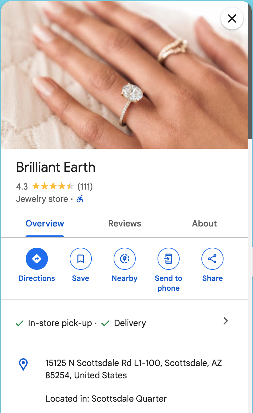 Brilliant Earth Scottsdale