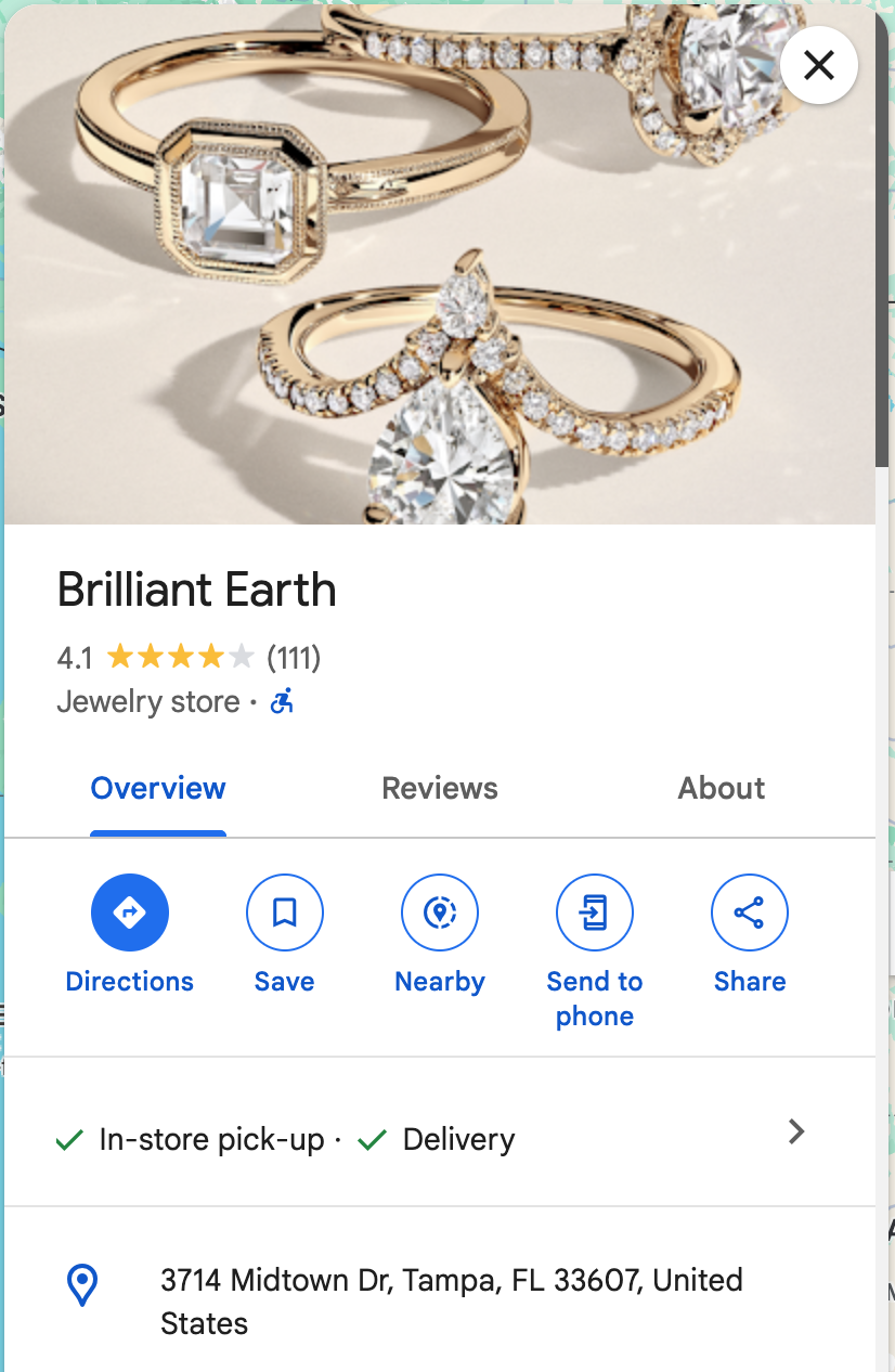 Brilliant Earth Tampa