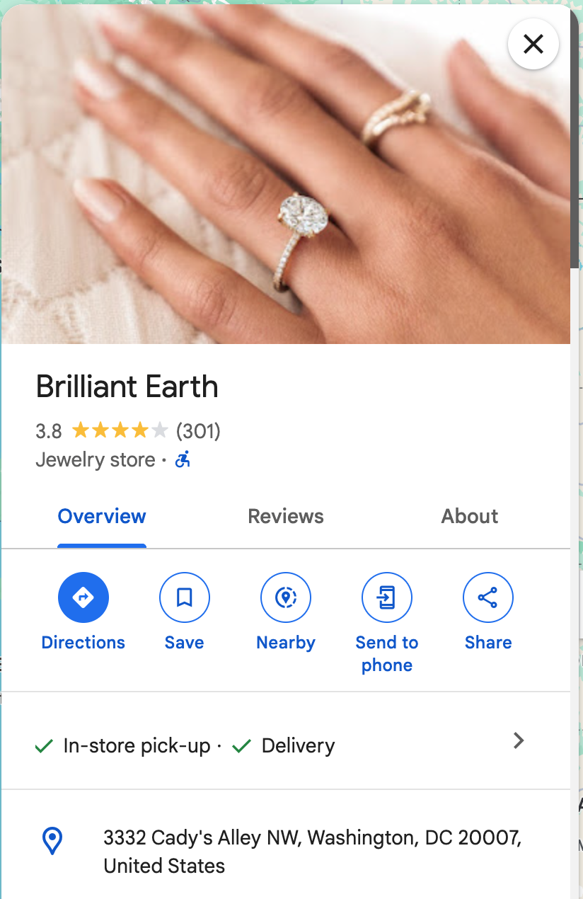 Brilliant Earth Washington