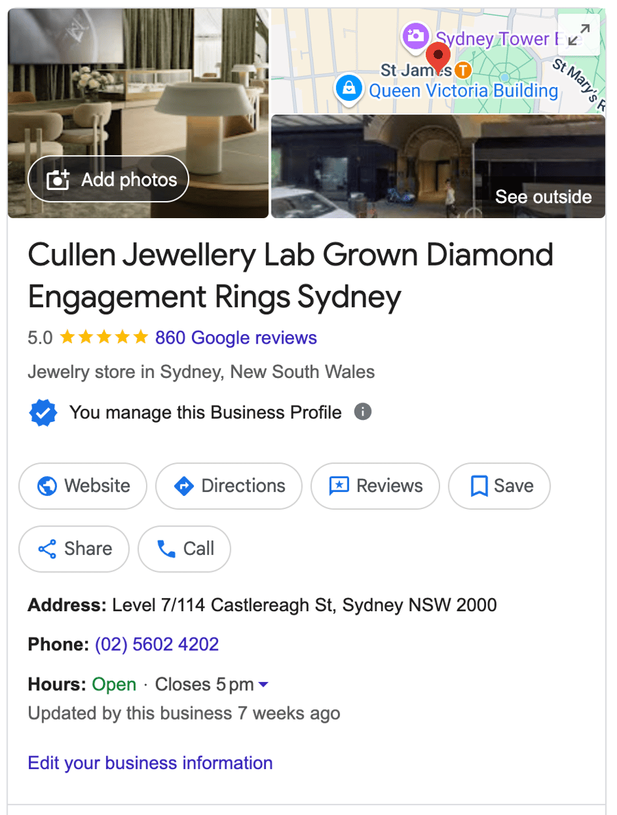 Cullen Jewellery Sydney