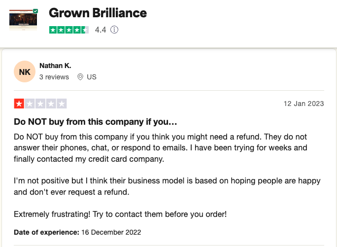 Nathan (Grown Brilliance), post-purchase care