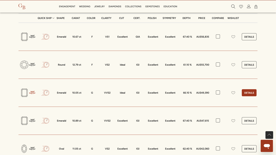 Diamond List